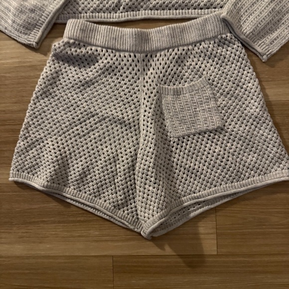 Wild Fable 2-Piece Knit Lounge Set - Light Grey - Size Medium - Picture 4 of 11